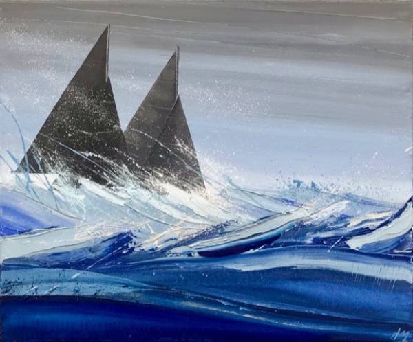 - Acrylic on Canvas, Painting by Annabel Menheneott, measuring 50 x 60 cm (H x W) framed at 55 x 65 cm £850